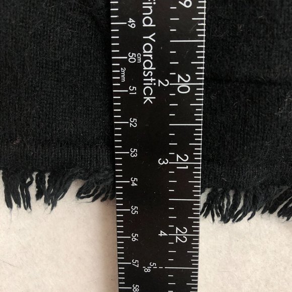 E by ECI Women's Size Small Black Silk Angora Blend Long Sleeve Frayed Jacket - Picture 6 of 10